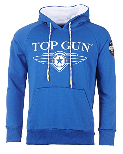 Top Gun Herren Kapuzenpulli Destroyer Tg20193012 Blue,3XL von Top Gun