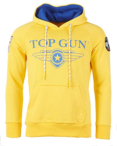 Top Gun Herren Kapuzenpulli Destroyer Tg20193012 Yellow,3XL von Top Gun