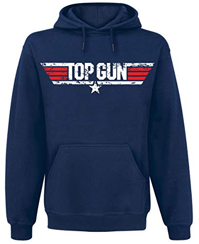 Top Gun Herren Kapuzenpullover, Navy, XXL von Difuzed