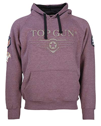 Top Gun Herren Kapuzenpullover Simulator Tg20191025 Bordeaux,XL von Top Gun