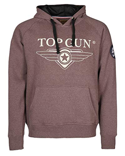 Top Gun Herren Kapuzenpullover Simulator Tg20191025 Light Brown,L von Top Gun