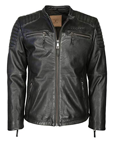 Top Gun Herren Lederjacke Tg20193086 Black,Xxl von Top Gun