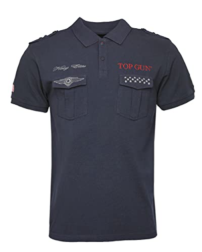 Top Gun Herren Polo Shirt Tg20213003 Navy,3XL von Top Gun