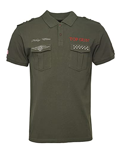 Top Gun Herren Polo Shirt Tg20213003 Olive,XL von Top Gun