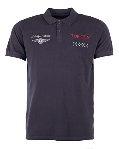 Top Gun Herren Polo Shirt Tg20213004 Navy,XXL von Top Gun