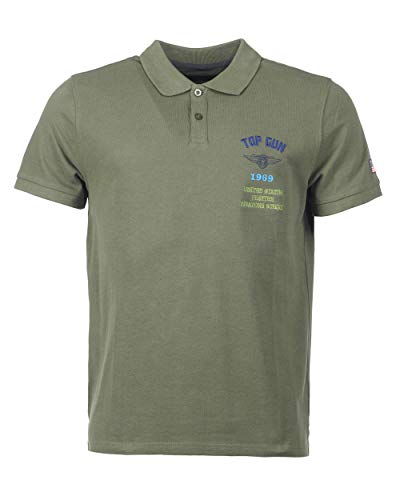 Top Gun Herren Polo Tg20201018 Olive,3XL von Top Gun