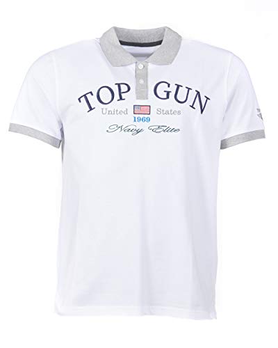 Top Gun Herren Polo Tg20201020 White,M von Top Gun