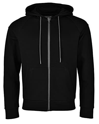 Top Gun Herren Sweatjacke Tg22005 Black,Xl von Top Gun