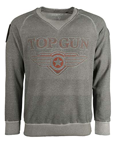 Top Gun Herren Sweatshirt Tg20201131 Anthracite,3XL von Top Gun