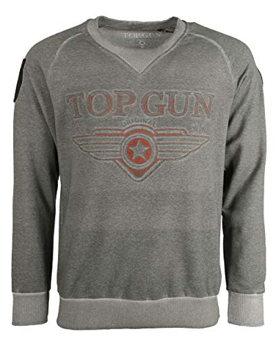 Top Gun Herren Sweatshirt Tg20201131 Anthracite,M von Top Gun