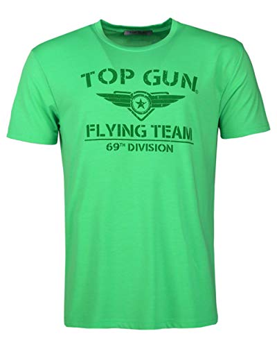 Top Gun Herren T-Shirt Flags Tg20192061 Green,M von Top Gun