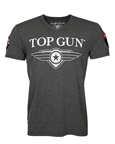 Top Gun Herren T-Shirt Tg20191004 Anthracite,XXL von Top Gun