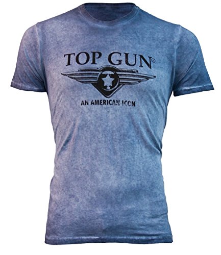 Top Gun Herren T-Shirt Wing Cast Tg20191040 Navy,M von Top Gun