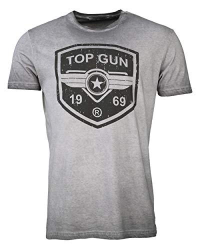 Top Gun Herren T-Shirt Powerful Tg20191043 Grey,M von Top Gun