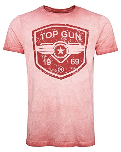 Top Gun Herren T-Shirt Powerful Tg20191043 Red,L von Top Gun