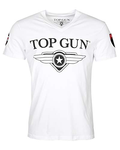 Top Gun Herren T-Shirt Tg20191004 White,XXL von Top Gun