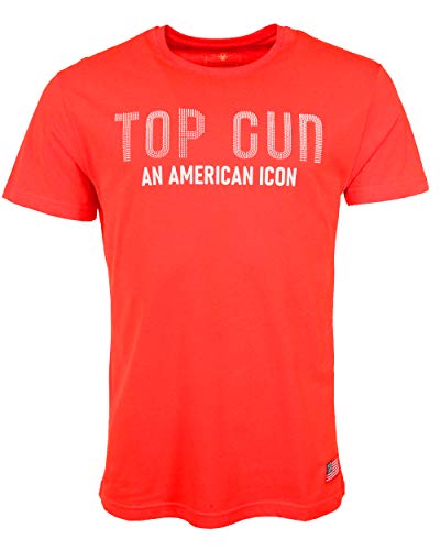 Top Gun Herren T-Shirt Tg20212009 Red,L von Top Gun