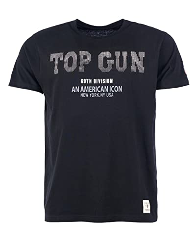 Top Gun Herren T-Shirt Tg20213006 Black,XL von Top Gun