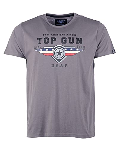 Top Gun Herren T-Shirt Tg20213022 Dark Anthra,3XL von Top Gun