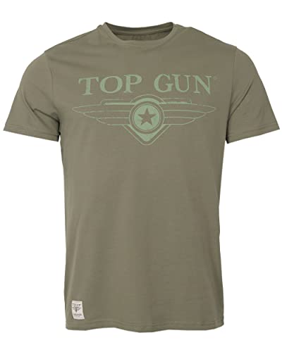 Top Gun Herren T-Shirt Tg20213038 Olive,XXL von Top Gun