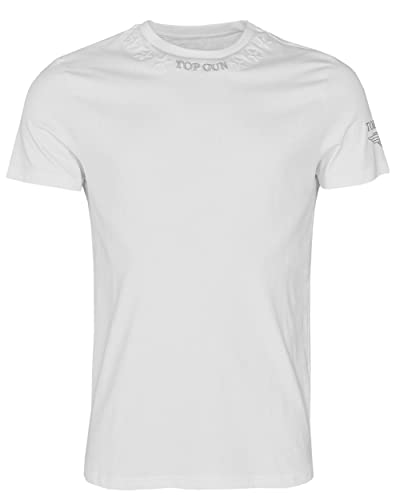 Top Gun Herren T-Shirt Tg22001 White,L von Top Gun