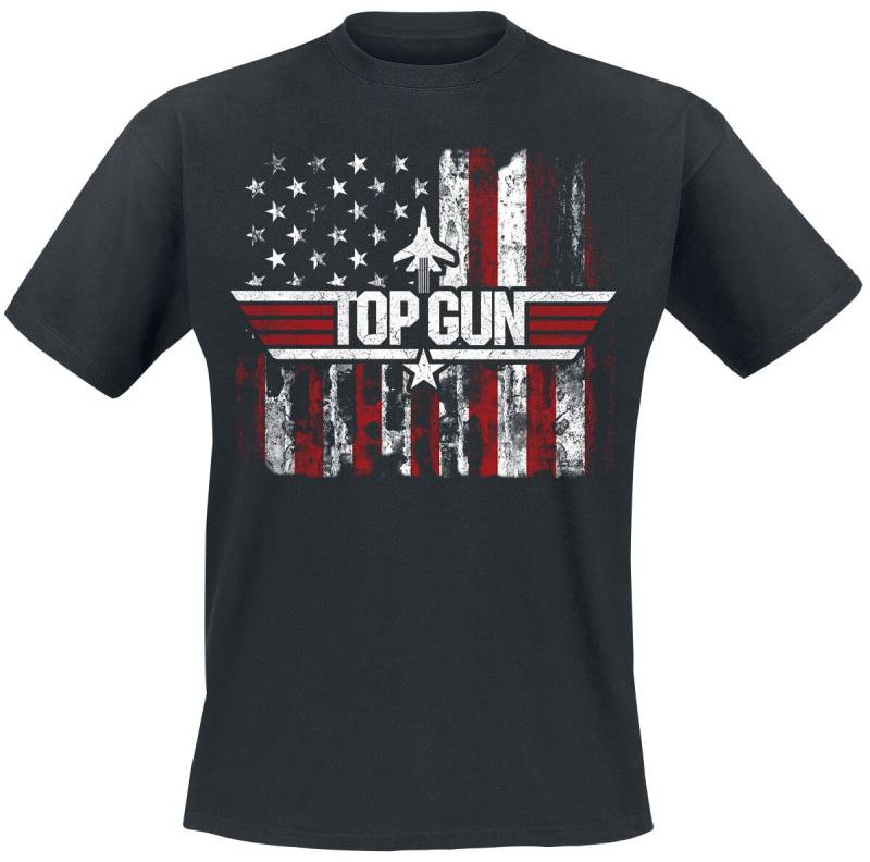 Top Gun Maverick - America T-Shirt schwarz in XXL von Top Gun