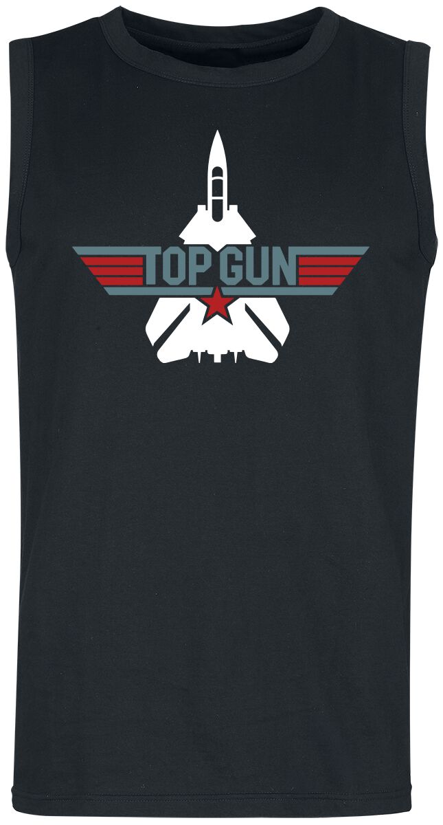 Top Gun Tank-Top - Top Gun - Logo - S bis XXL - für Männer - Größe L - schwarz  - EMP exklusives Merchandise! von Top Gun