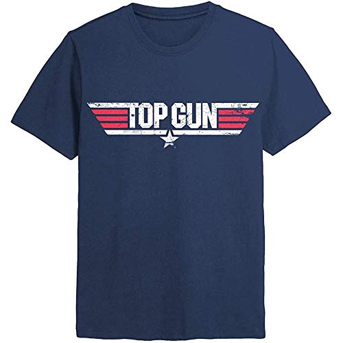 Top Gun Unisex Logo T-Shirt, blau, S von Top Gun