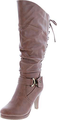 TOP Moda Damen Page-65 Hohe Stiefel, Beige (hautfarben), 36 EU von Top Moda