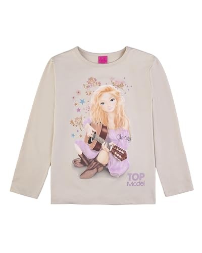 Top Model Langarmshirt mit Christy 75079 beige, Größe 140, 10 Jahre von Top Model
