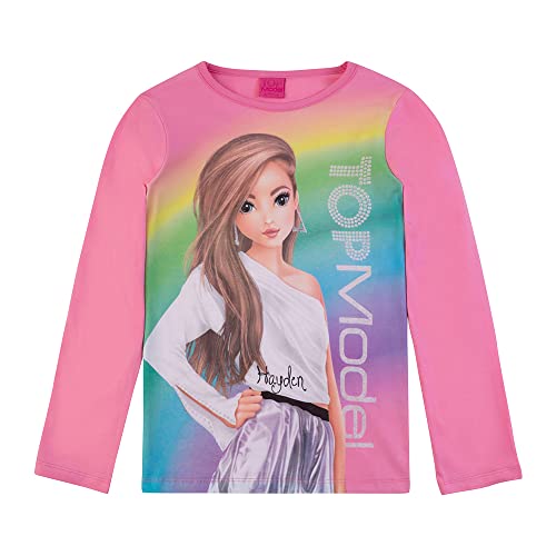 Top Model Mädchen Langarmshirt mit Hayden 75066 pink, Größe 152, 12 Jahre von Top Model