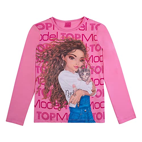 TOP Model Mädchen Langarmshirt mit Nyela 75068 pink, Größe 128, 8 Jahre von TOP Model