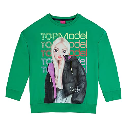 Top Model Mädchen Sweatshirt mit Candy 75074 grün, Größe 140, 10 Jahre von TOP Model