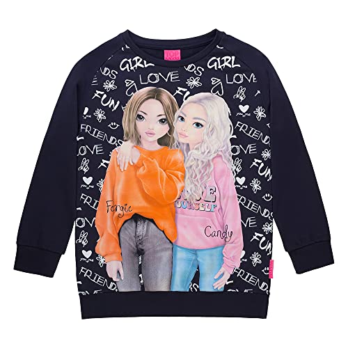 Top Model Mädchen Sweatshirt mit Fergie & Candy 75076 blau, Größe 164, 14 Jahre von TOP Model