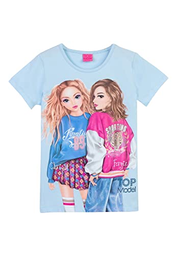 Top Model Mädchen T-Shirt mit Christy und Fergie 75042 blau, Größe 164, 14 Jahre von Top Model