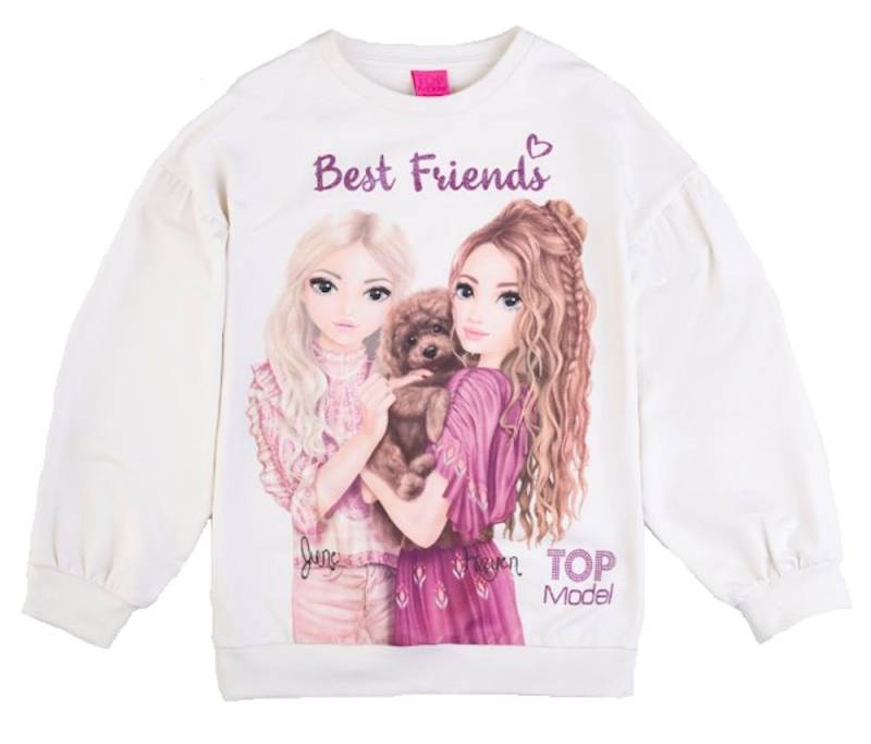 Top Model Sweatshirt Top Model Sweatshirt Pullover June Hayden Pudelwelpe snow white (1-tlg) von Top Model