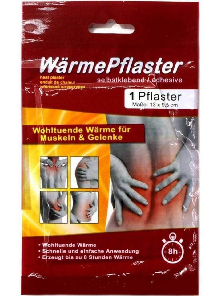 Top Ten Handels GmbH Wärmepflaster 10x Wärmepflaster Selbstklebend Muskeln Gelenke Rückenschmerzen Nacken (10 St) Top Ten Handels GmbH Wärmepflaster 10x Wärmepflaster Selbstklebend Muskeln Gelenke Rückenschmerzen Nacken (10 St) von Top Ten Handels GmbH