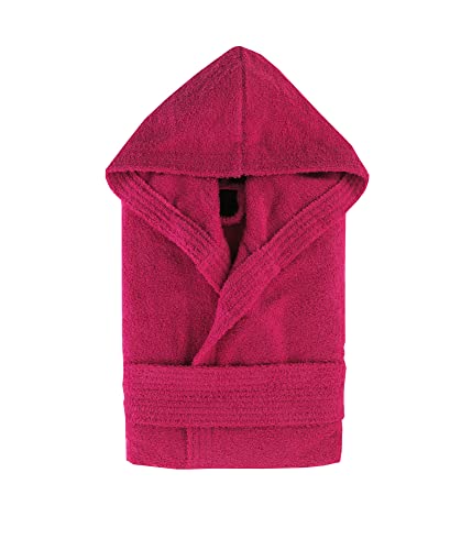 Top Towel Unisex Elegant Bademantel, Fuscia, M von Top Towel