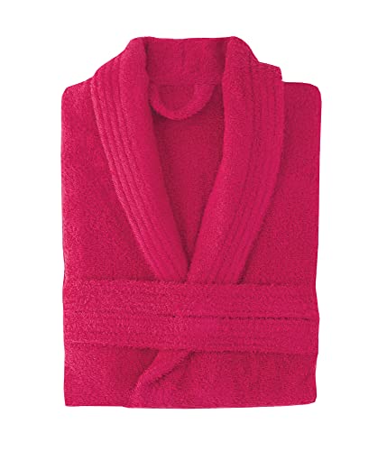 Top Towel Unisex Elegant Bademantel, Fuscia, M von Top Towel