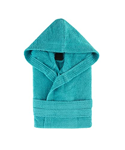 Top Towel Unisex Elegant Bademantel, AQUAMAR, L von Top Towel