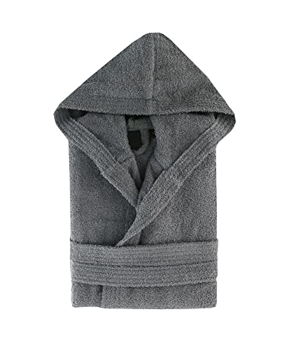 Top Towel Unisex Elegant Bademantel, Grau, XXL von Top Towel