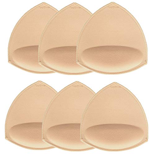 TopBine 3 Paar BH Einlagen Bra Pads herausnehmbaren Sport BH,Bikinis Unterwäsche Einsätze Pads von TopBine