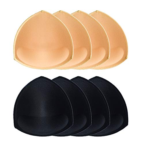 TopBine 4 Paar BH Einlagen Bra Pads herausnehmbaren Sport BH,Bikinis Unterwäsche Einsätze Pads von TopBine