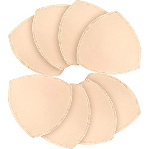 TopBine 4 Paar BH Einlagen Bra Pads herausnehmbaren Sport BH,Bikinis Unterwäsche Einsätze Pads von TopBine