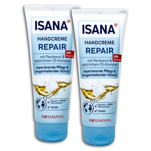 2 er Set ISANA Handcreme Repair 2 x 100 ml von TopDeal