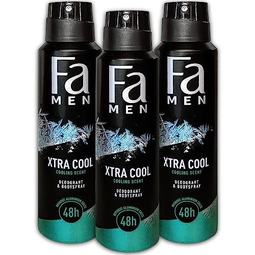 3 er Pack Fa Men Deospray Xtra Cool Deodorant Deo 3 x 150 ml von TopDeal