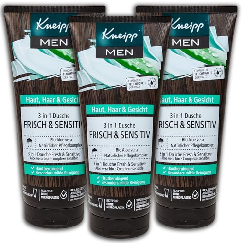 3 er Pack Kneipp Men Duschgel 3in1 Frisch & Sensitiv 3 x 200 ml von TopDeal