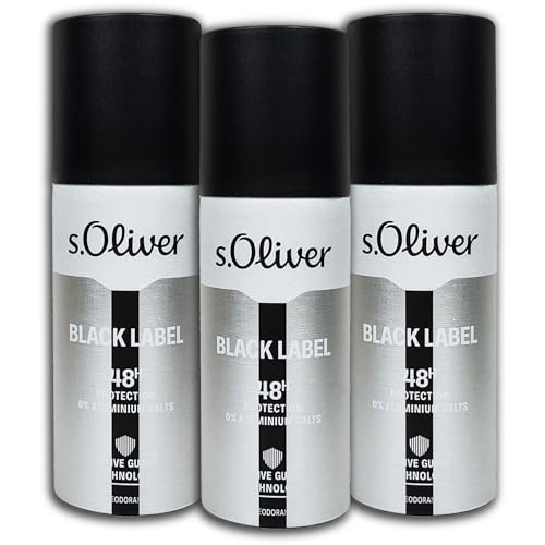 3 er Pack s.Oliver Black Label Men Deodorant & Bodyspray 3x 150 ml von TopDeal