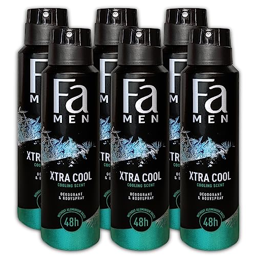 6 er Pack Fa Men Deospray Xtra Cool Deospray 6 x 150 ml von TopDeal