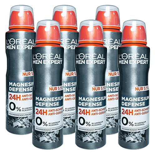 Men Expert Magnesium Defense Deospray Deo Deodorant 6 x 150 ml von TopDeal